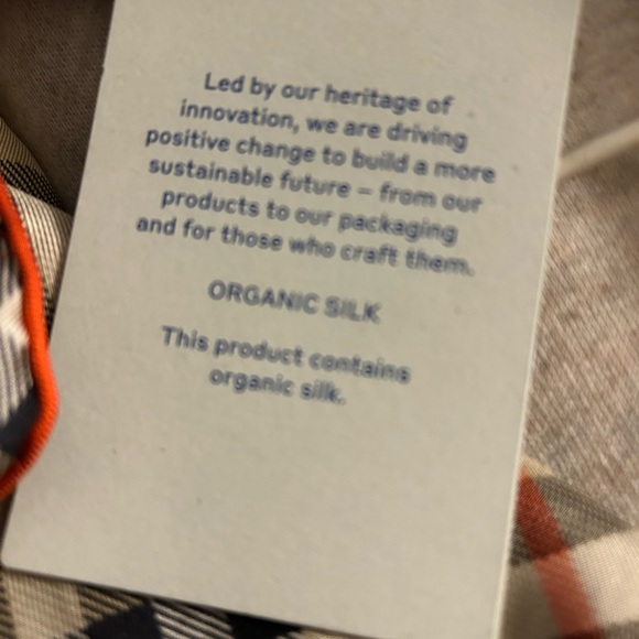 Burberry Scarf Silk Tan Checked (Priced to sell) - Picture 8 of 9